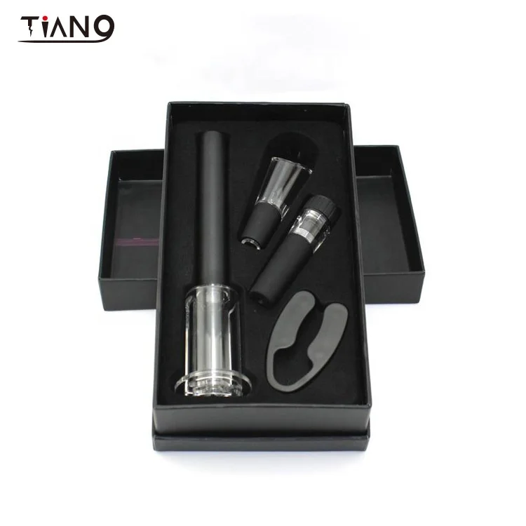 Wholesale Air Pump Wine Opener Pressure corkscrew Corkscrew Set Gift Box 4-piece Wine Accessory Tool Kit
