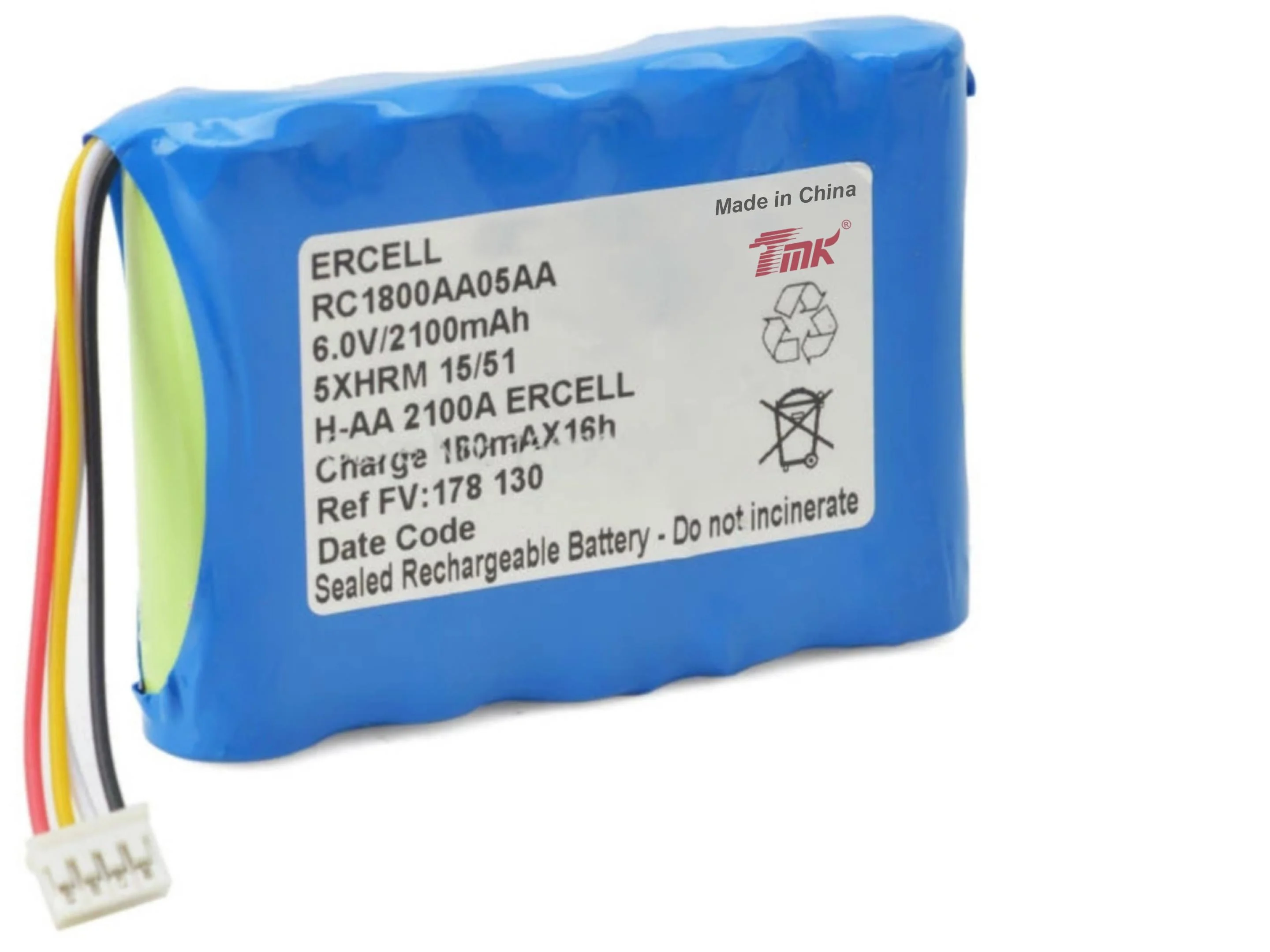 Аккумуляторная батарея Fresenius Kabi RC1800AA05AA модель 6 В 2100 мАч NiMH замена для инфузионного насоса медицинского