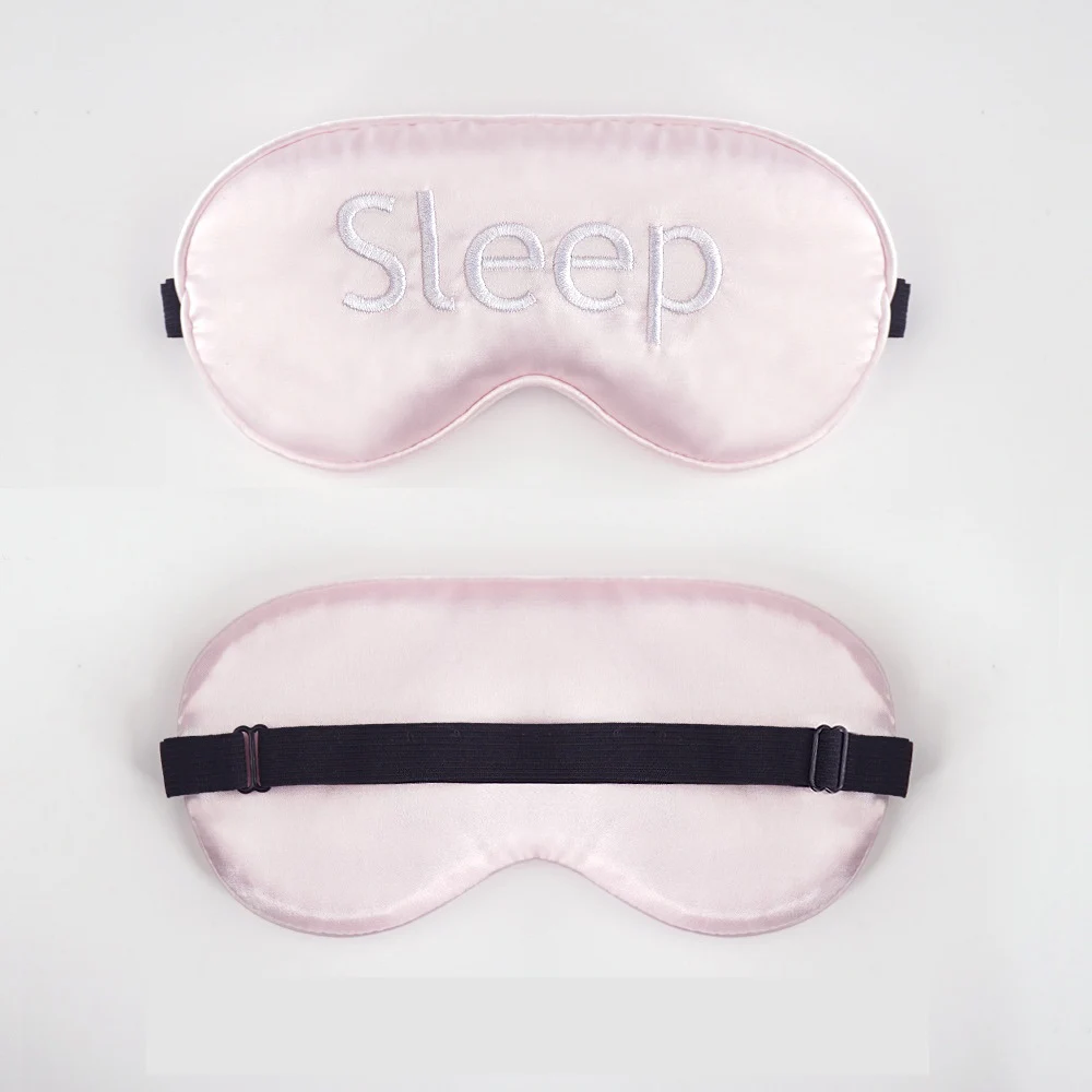Factory Wholesale Smooth Customized Digital Print Satin Travel Sleep Cover with Elastic Strap