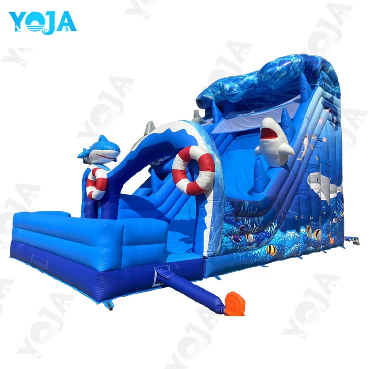 outdoor Blow Up Commercial Octopus Mini Kids Inflatable Water Park With Water Slide Swimming Pool