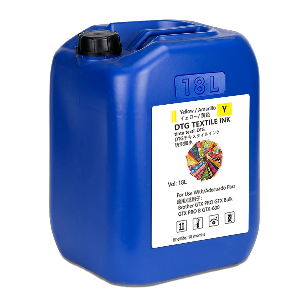 Xcellent Digital textile DTG ink 18L GTX ink Bottle for Brother GTX-422 GTX-423 GTX-425 GTX-600 GTXPRO printer