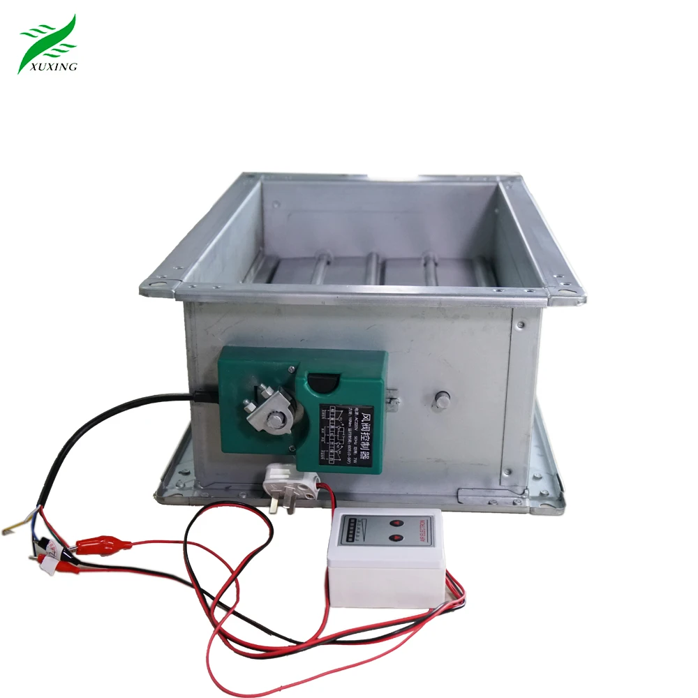 Galvanized Steel Motorized 24V/220V motorized air damper electric air