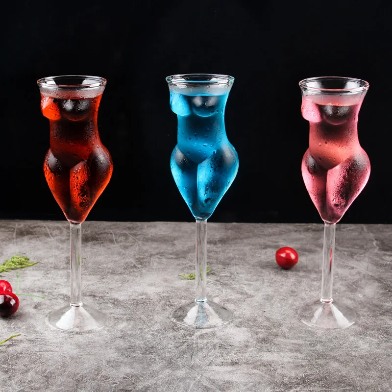 80ml Unique Hand Blown Crystal Glass Rhino Horn Shot Glass for Liquor Vodka Tequila Whiskey