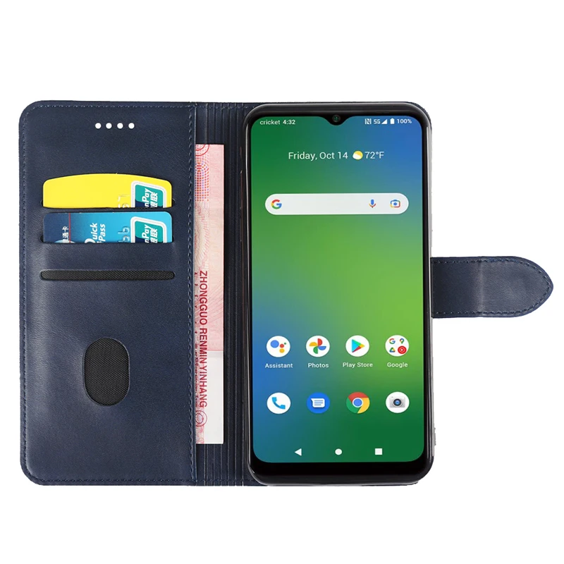Luxury Card Holder Flip Leather Wallet Phone Cases For Cricket Debut Smart Innovate E 5G 2022 Motivate Max Ovation 3 Maestro 3