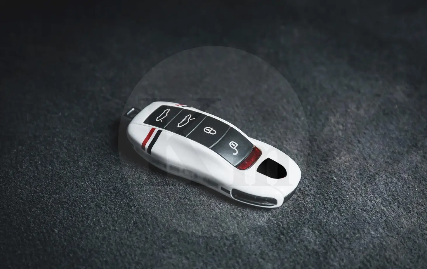 KM чехол для автомобильного ключа Porsche Cayenne panamera Macan 718 982 991Carrera защитный белого