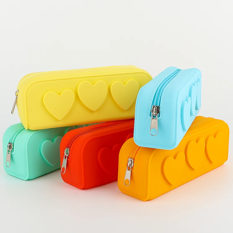 Large-capacity beautiful school bag pencil case simple and cute girl Korean stationery pencil case Pouch