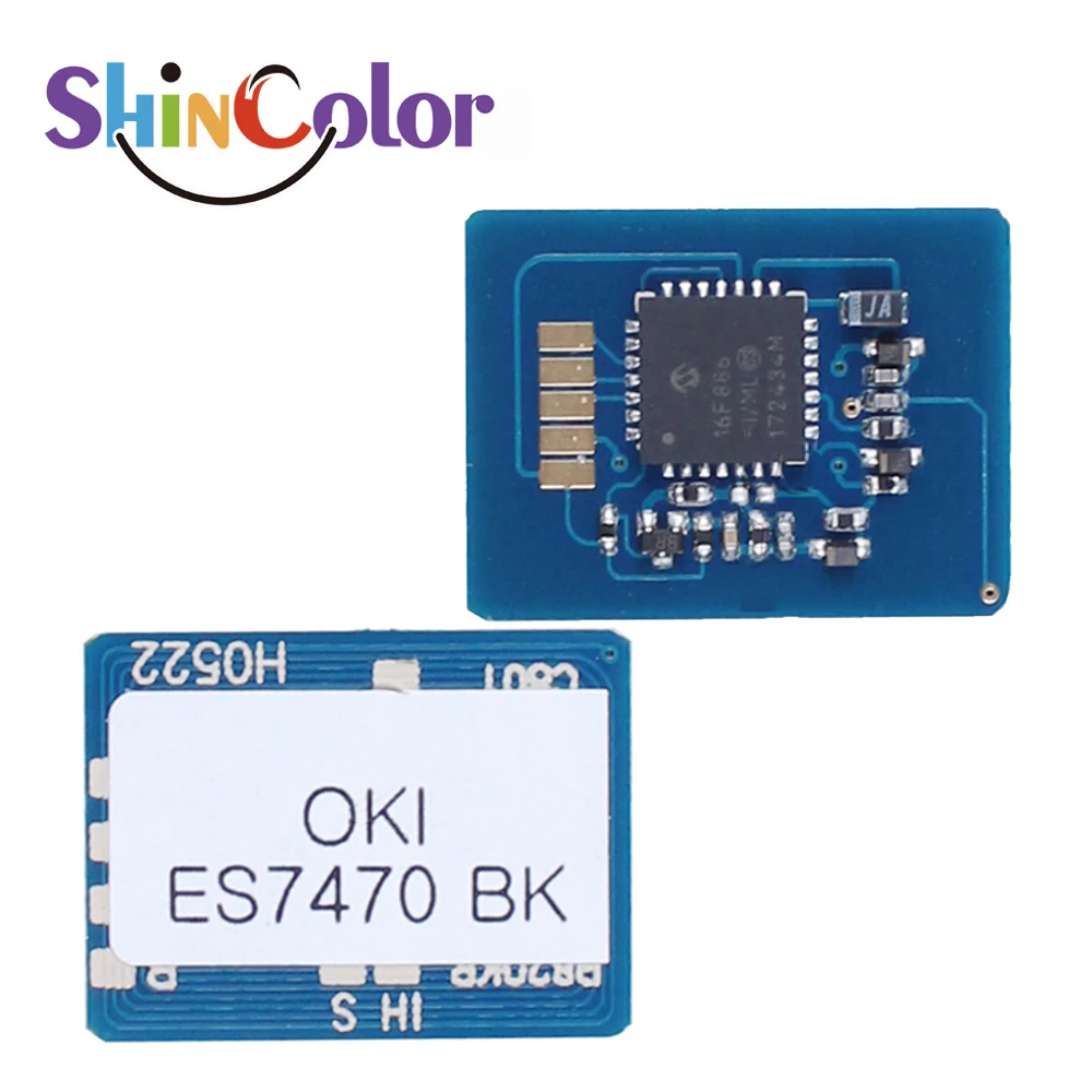 ShinColor совместимый чип для Oki Es7470 Mfp Es7480 тонер 45396216 45396215 45396214 45396213
