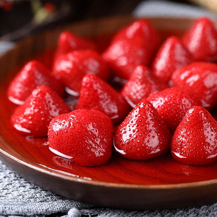 2023 New Season Healthy Fruit Light or Heavy Syrup Canned Strawberries