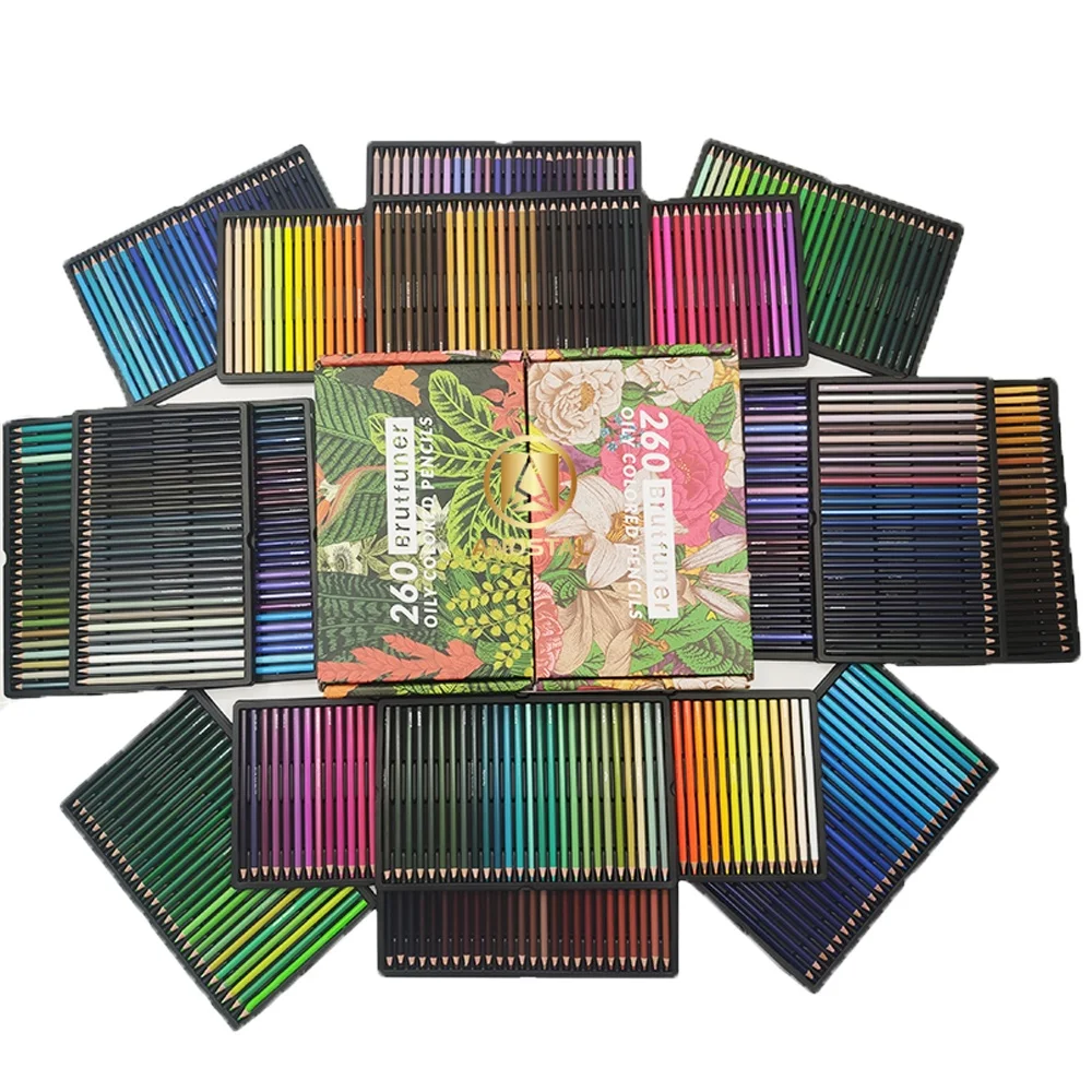 Brutfuner 520 Color Pencil Professional Personalized Colored Pencils Soft Oil Colour Pencil Art Supplies