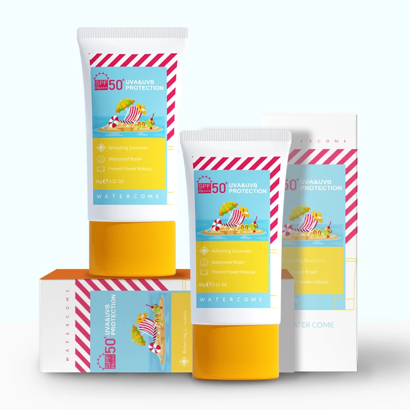 wholesale waterproof customized sun blocking Physical Chemistry protector sunscreen