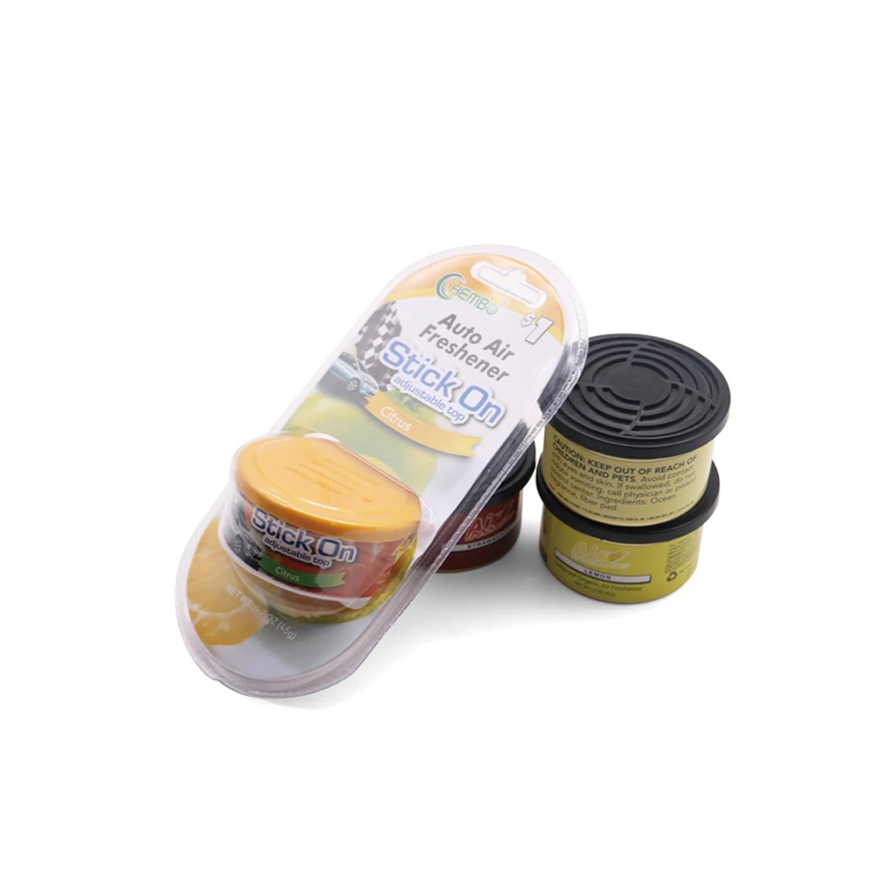 Long Lasting Can Air Freshener Custom Smell Organic Wood Fiber Car Scent Freshener