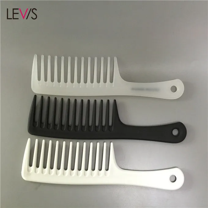 
clear plastic seamless hair combs wide tooth 