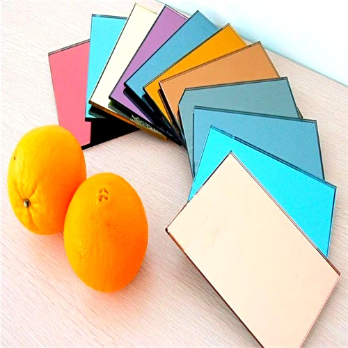 1.5mm-6mm Green Mirror Glass Sheet