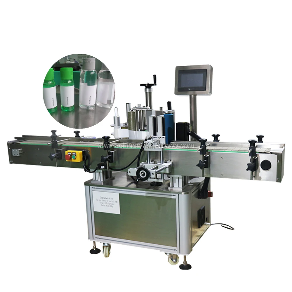 Automatic Adhesive Sticker Round Bottle Labeling Machine Bottle Label Applicator