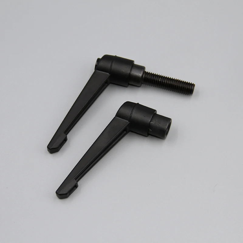 Customizable black Zinc-Aluminum alloy adjustable position tightening handle Orange adjustable clip rod rotating handle