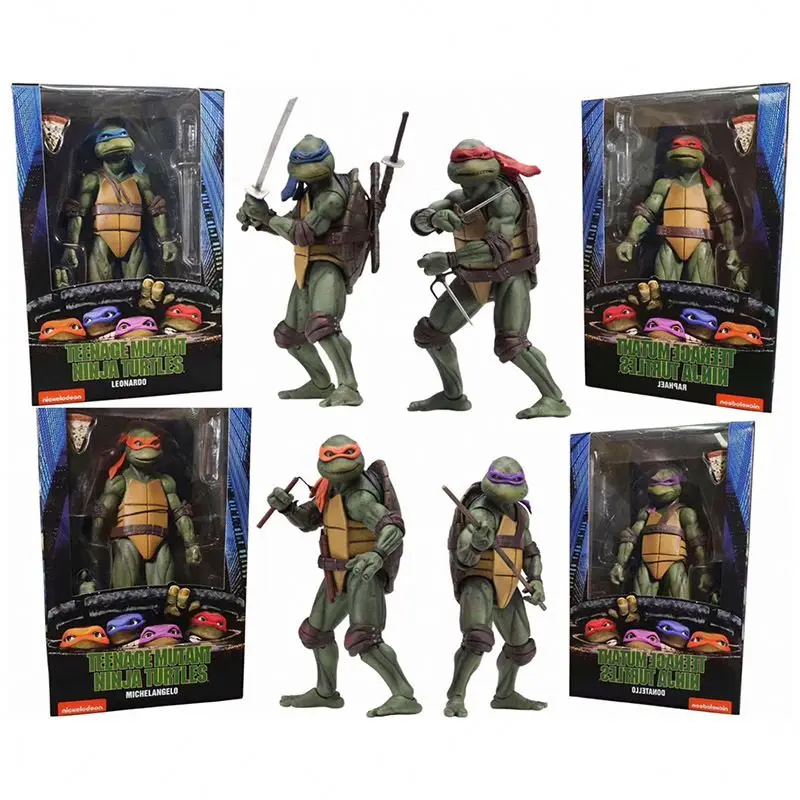 Ninja Turtle Leonardo Da Vinci for NECA 1990 film version of the teenage  Raphael muta turtles LEONARDO plastic action figure