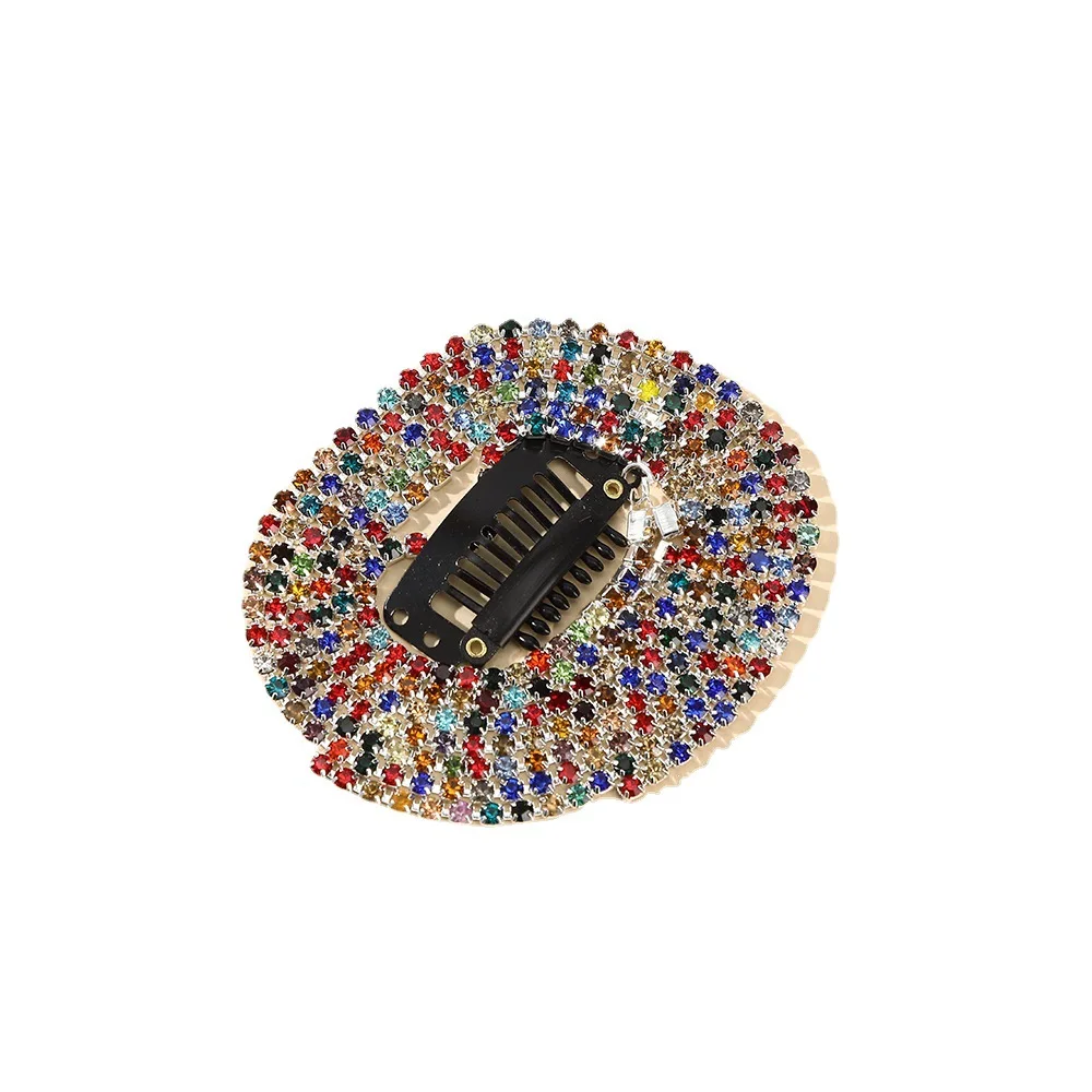 Eico Colorful Rhinestone Tassel Crystal Ponytail Hair Chain Hair Pin for Women Hair Jewelry for Party Wedding Accessories