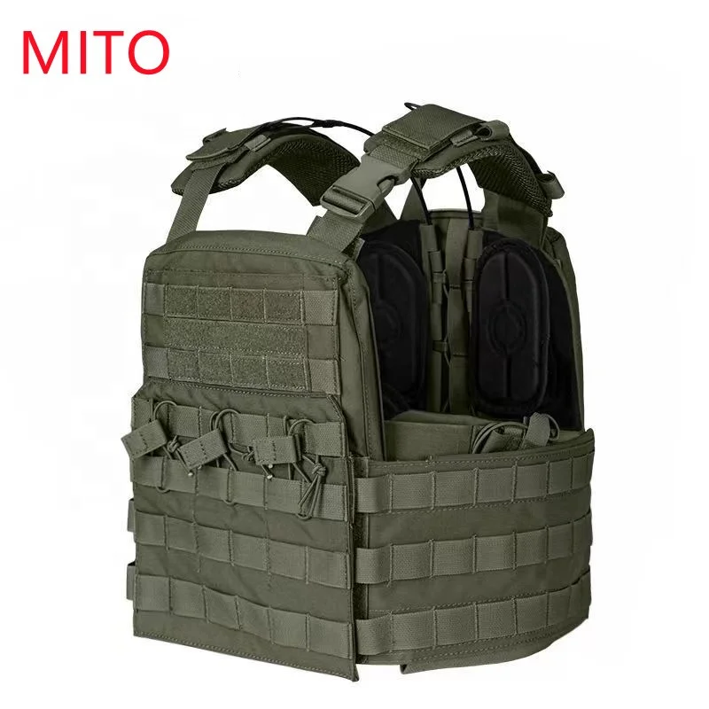 MITO tactical vest ready to ship Security plate carrier vest tactical laser cutting equipment For Shooting sales