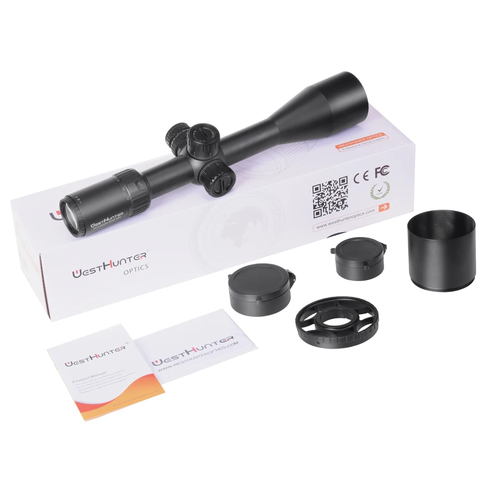 WESTHUNTER TD 5-25X50 SFIR FFP First Focal Plane Scope Long Range Hunting Illuminated Reticle Optical Tactical Sights