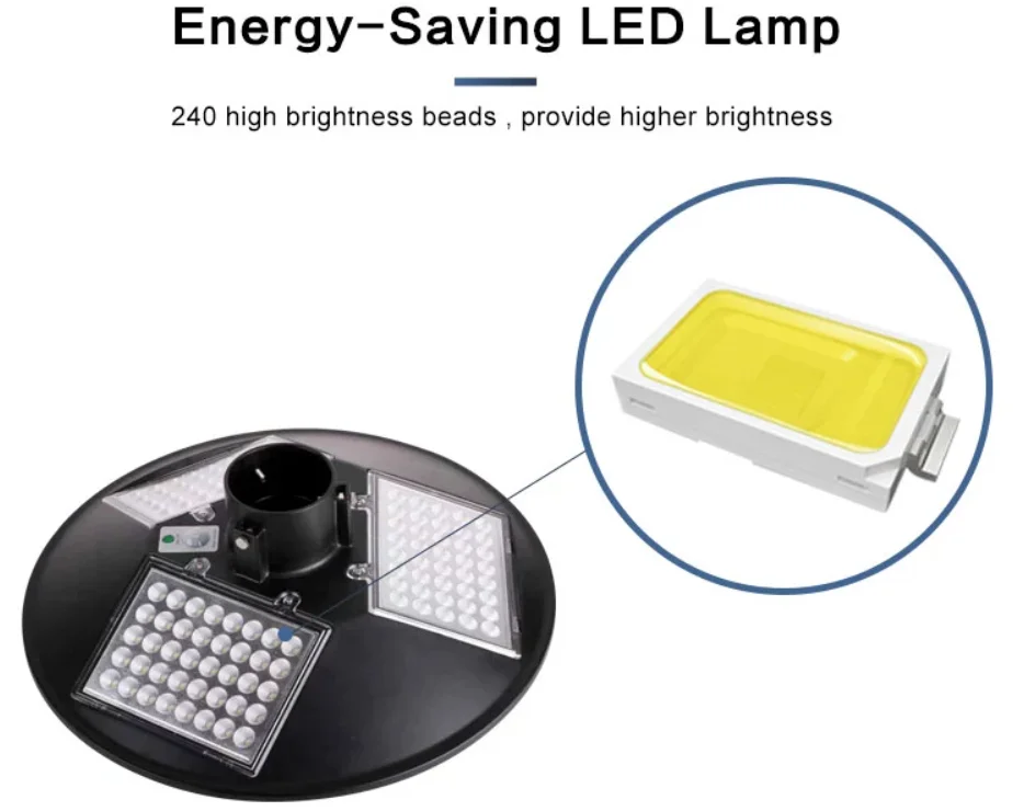 All In One Energy Saving UFO Motion Sensor Round 120w/300w solar led street light outdoor waterproof garden lighting