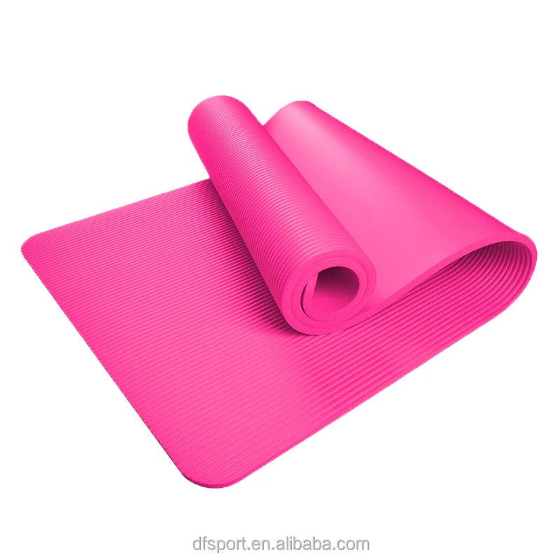 NBR TPE Rubber Yoga Mat High-Density 5mm & 6mm Thick for Home Gym Pilates Customizable Logo OEM Sports Mat