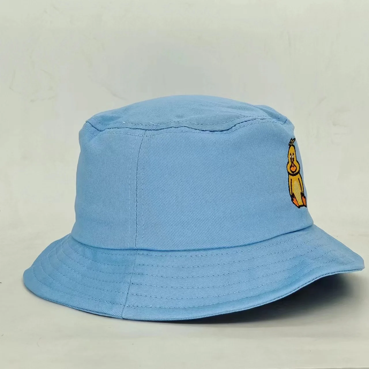 2024 Custom New Arrival Cute Cartoon  Fisherman Hat For Children Kids Outdoor embroidery logo Bucket Cap