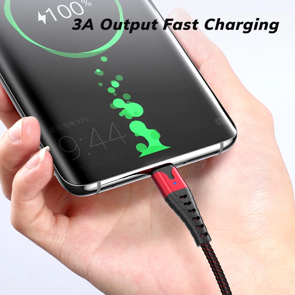
Custom Logo AN83 1M 3A Aluminium Flat Cable Cell Phone Charging Transfer Usb C Data Cable Charger 
