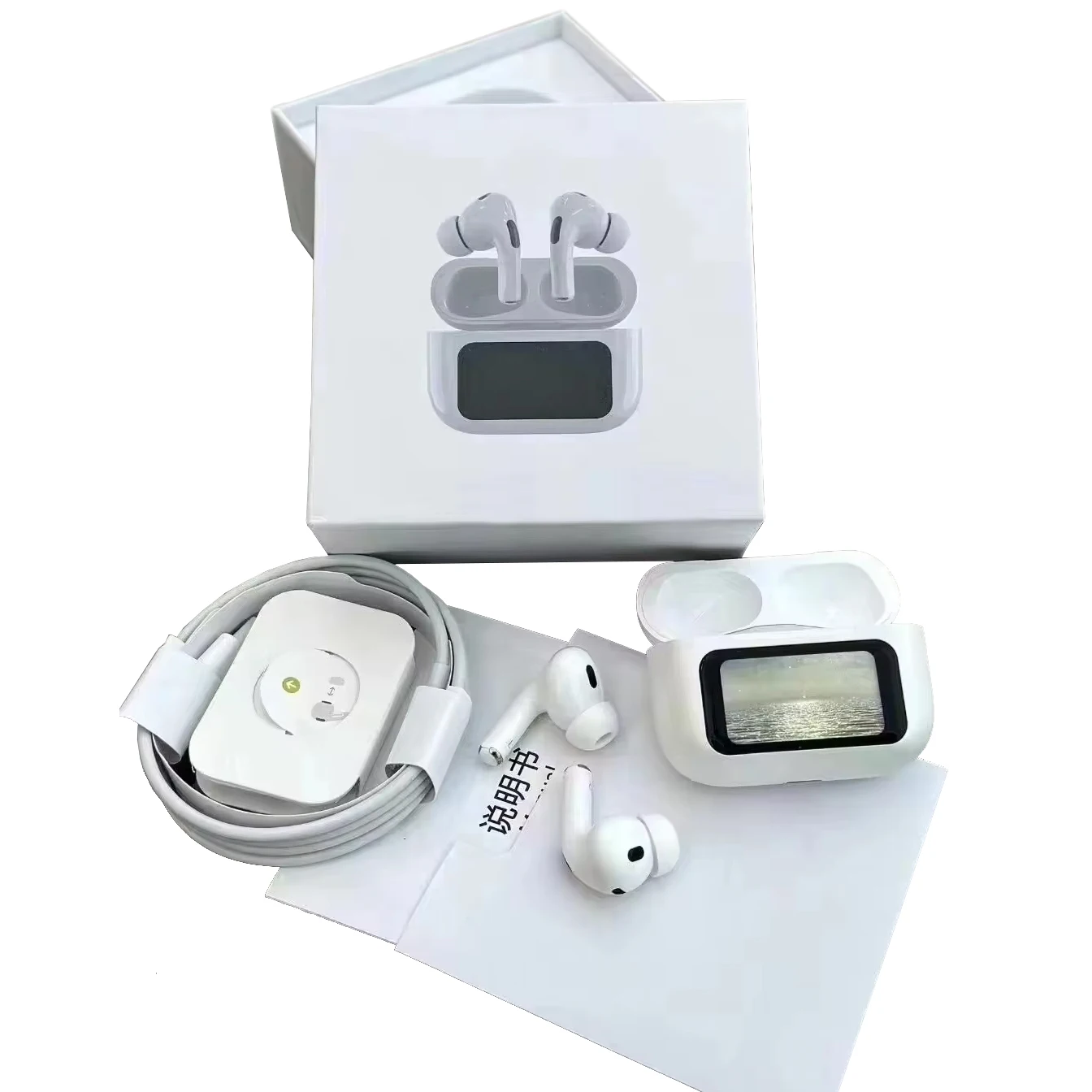 Newest hot A8 Pro Wireless Earphones with Touch Screen BT 5.3 IPX-5 30ms delay time ANC Noise Reduction Gaming TWS headphone