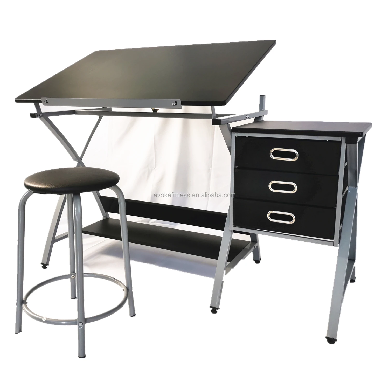 foldable drafting drawing table drafting table with drawers
