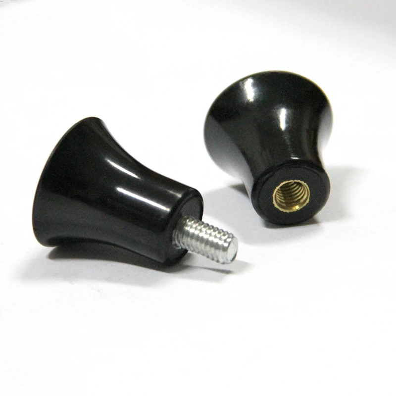 HZ.102001 black phenolic round head cabinet handle plastic switch control knob