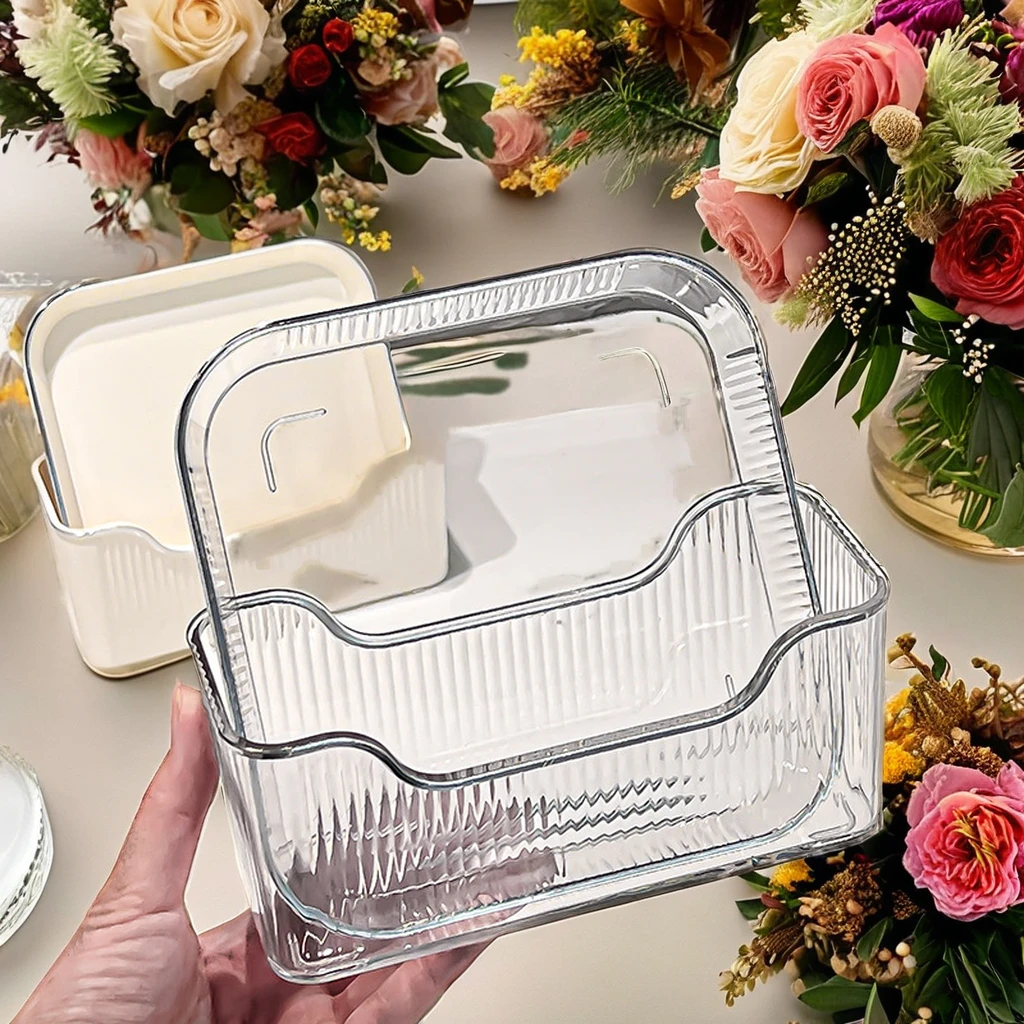 Elegant Gold Rim Tableware  PET Salad Bowl Modern Design Fruit Bowls Dinnerware Dessert Tableware Sustainable