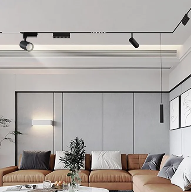 Traditional track light  white/black Aluminum gu10 Track light efficient track light