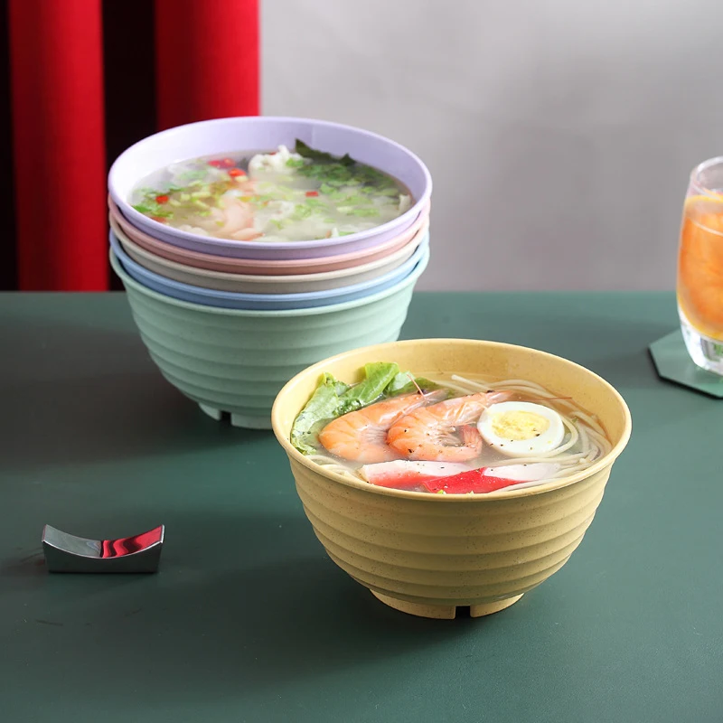Professional customized services lunch bowls Large capacity packaging noodles soup ramen food bowl for family