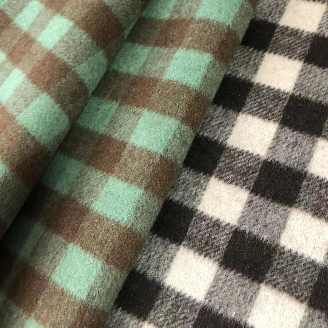 50 Wool Polyester 900g/m Double Sided Short Shun Manufacturer Shipment square Style Fabric