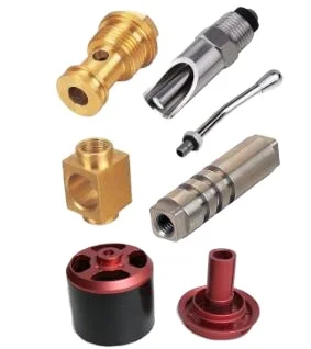 Custom made lathe turning aluminium knobs