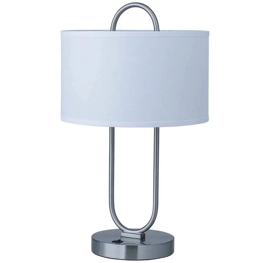 UL CUL Listed Hotel Fabric Shade Table Lamp with Switch T20521