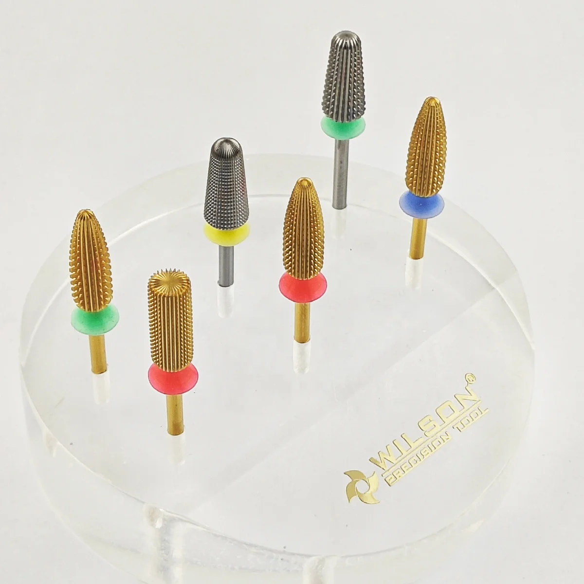 Retail Barrel shape 3 in 1 manicure nail drill bit(R Cut) tungsten carbide hard gel removal nail polish set ceramic nail bit