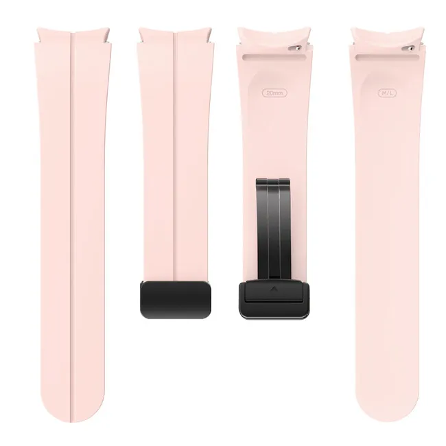 2023 Fashion Hot Sale Magnetic Buckle Silicone Rubber Wrist Watch Sport Band For Samsung  Watch Series 5 Smart Watch