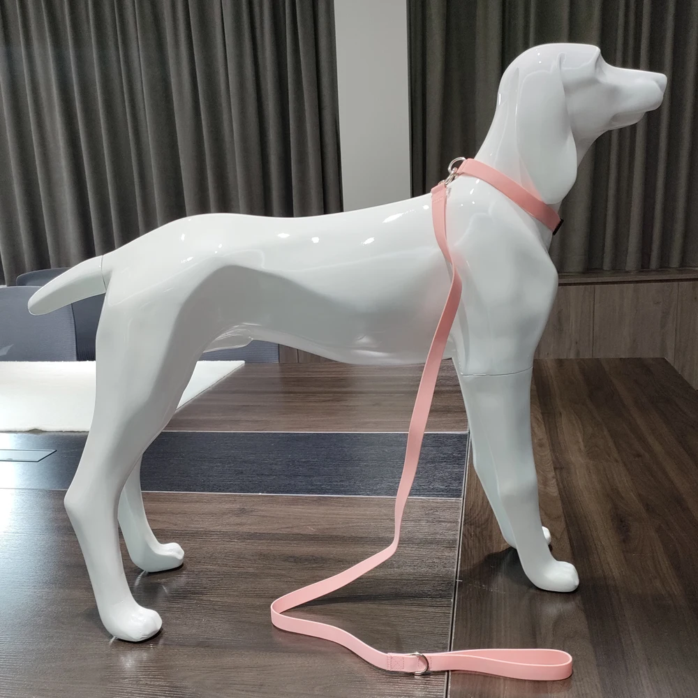 Popular Hot Sale Custom Waterproof PVC Dog Leash Webbing Luxury Soft Blue Silicone Pet Training Leash for Dogs