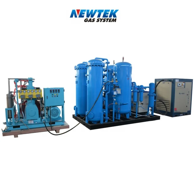 8hours refill 50 cylinders psa oxygene generator with 99% purity