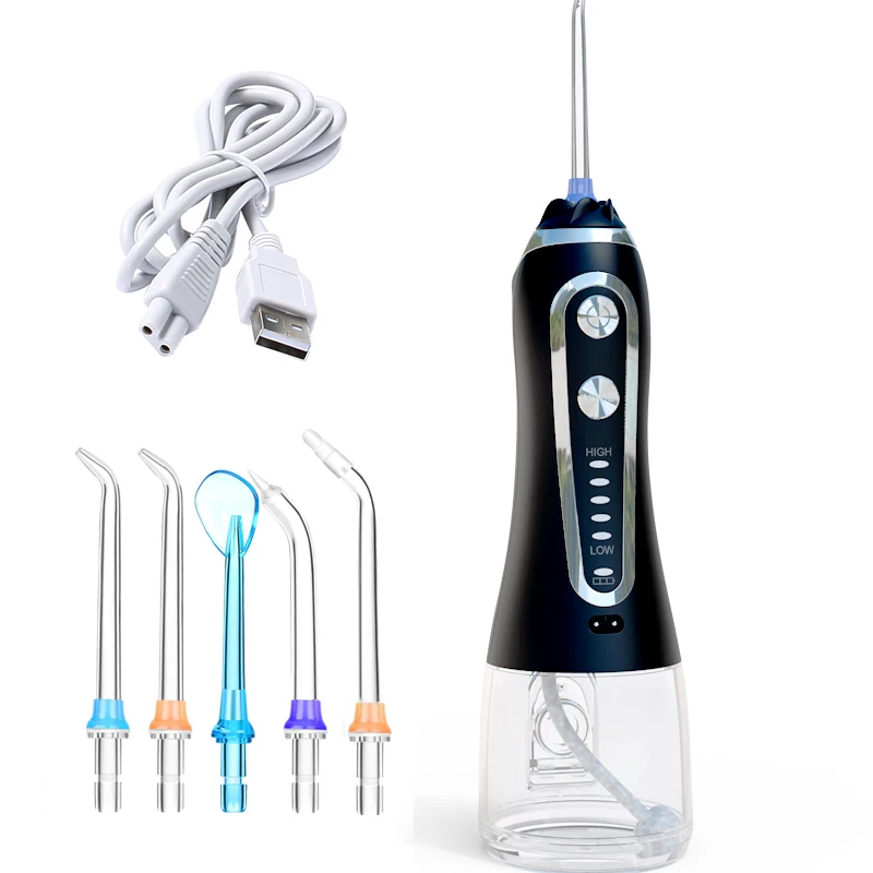 Home use quiet design IPX7 waterproof handheld cordless water flosser h2ofloss in stock