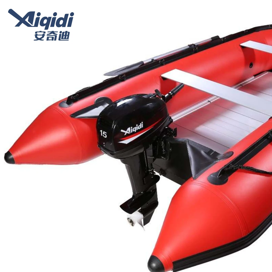 Popular AIQIDI Boat Motor 2 Stroke 15HP Water Cooling 24L Fuel Tank Gasoline Outboard Engine