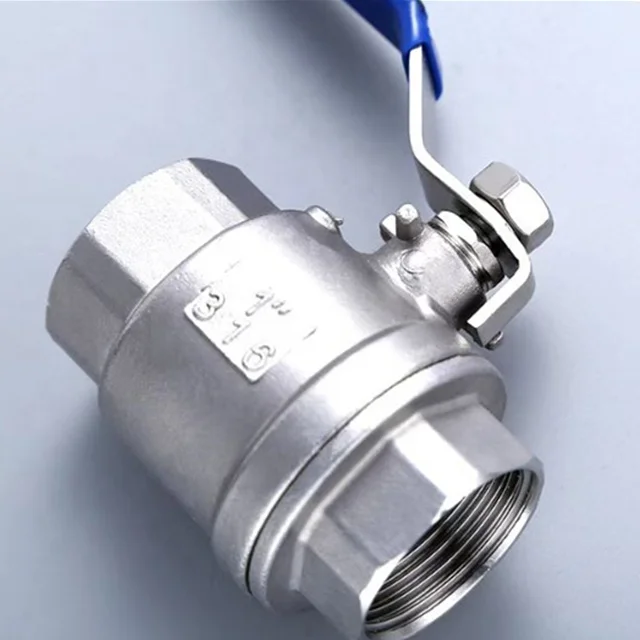3/8 Inch Water Valve with Blue Stainless Steel Ball Valve/ Ball Valve Stainless Steel