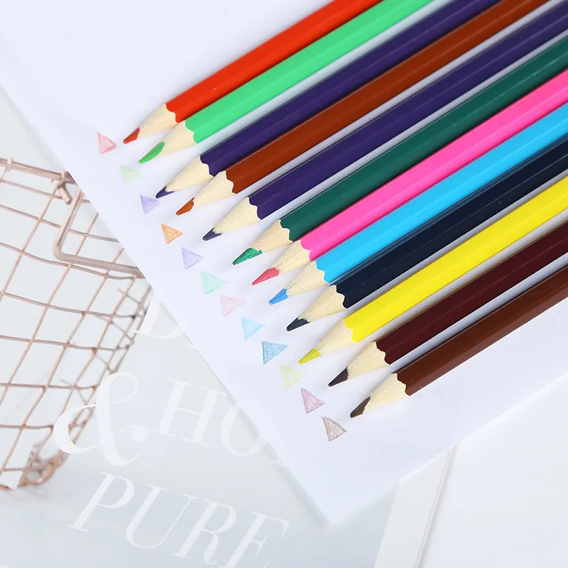 Professional  School Office supply kids drawing color 12 color pencils set