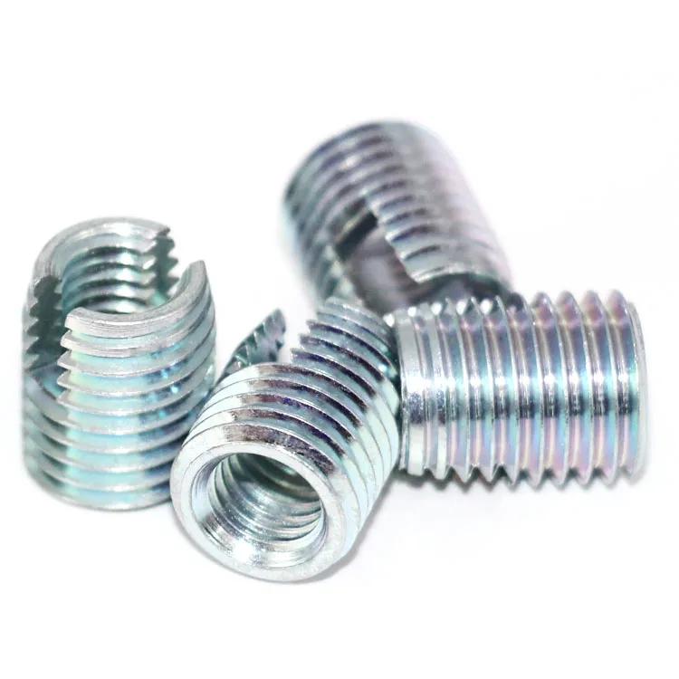 Ss304 Metric 302 M2 M3 M4slotted Thickwall Stainless Steel Self tapping Thread Insert