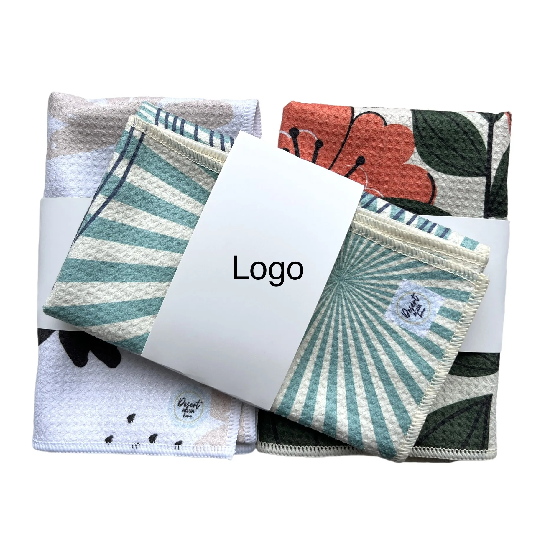 Personalized waffle weave tea towel kitchen towel for sublimation