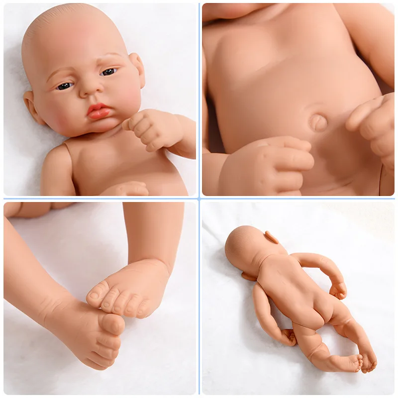 Real VINYL Reborn doll 40cm newborn reborn baby dolls silicon with names and age