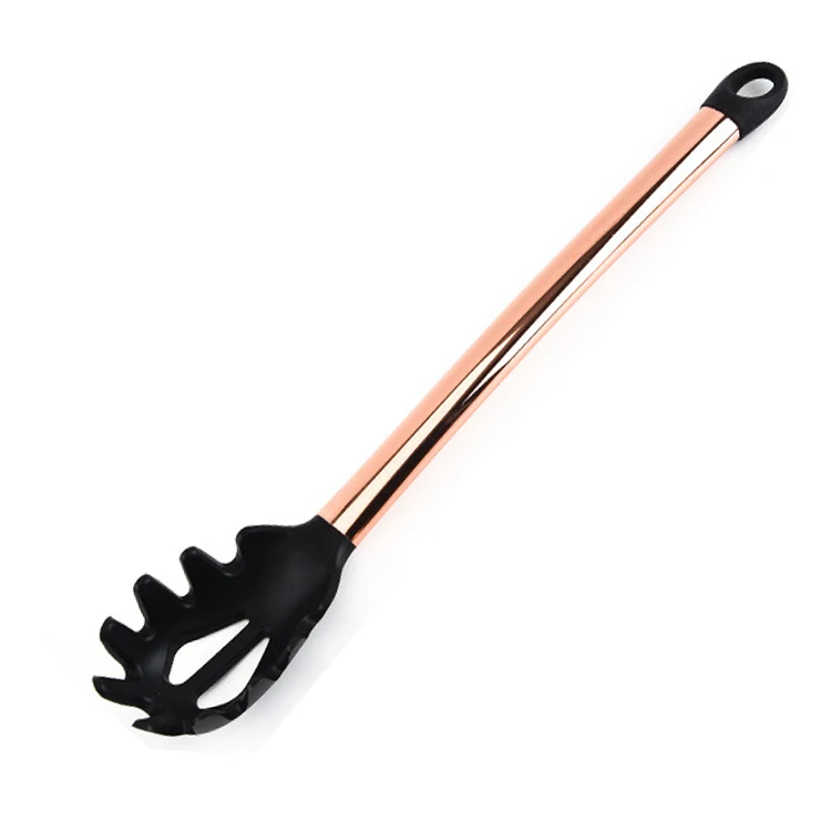 8 Piece Gold stainless steel handle Cooking and Baking Tools Silicone Kitchen Utensils Set