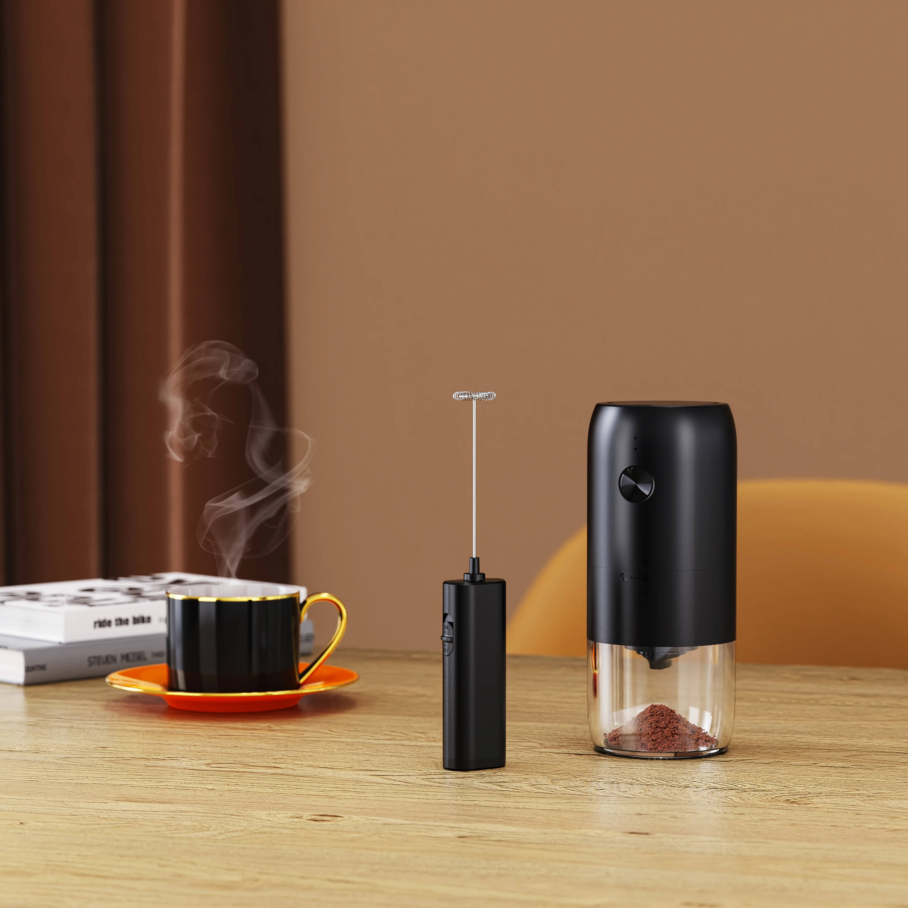Mini portable handheld electric milk frother milk frother handheld milk mixer frother
