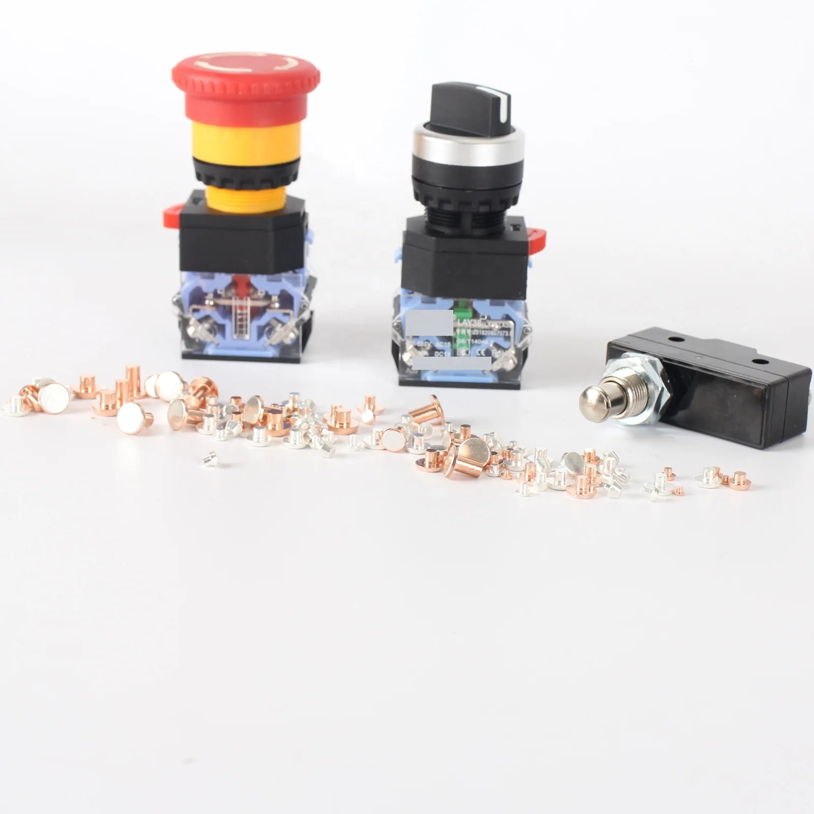 Environmental Friendly  Silver Contacts  Agni Electrical Contact  Bimetal Rivets Electrical Contact For Relay